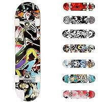 WeSkate Completo Skateboard per Principianti, 80 x 20 cm 7 Strati di A...