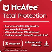 McAfee Total Protection 2023 | 3 dispositivi | Software antivirus per ...